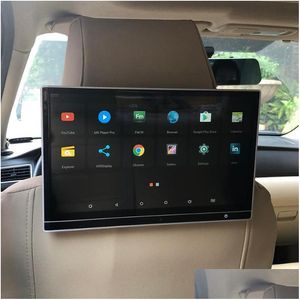 Video del coche 12.5 pulgadas Wifi Android Monitor de reposacabezas para Infiniti Q50 Q60 Q50L Qx50 Juegos de espejo de teléfono Asiento trasero Sistema de entretenimiento Dhwfr