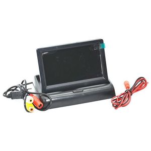 Voiture Vidéo Hd Pliant 4,3 Pouces Tft Couleur Lcd Sn Moniteur Pour Caméra De Recul De Recul Dvd Magnétoscope 12V Drop Delivery Mobiles Motorcyc Dhstv