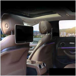Car Video Headrest Touchsn Monitor Wifi Mtimedia Player con soporte para asiento trasero Drop Delivery Móviles Motocicletas Electrónica Dh1Nr