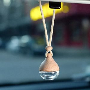 Bouteille de parfum goutte d'eau de voiture, pendentif de voiture, parfum d'intérieur de voiture, parfum haut de gamme, bouteille vide 0125