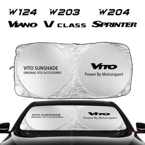 Couverture de pare-soleil de pare-brise de voiture pour Mercedes Benz W124 W203 W204 VITO W639 Vito W447 Sprinter Viano W639 W638 accessoires Auto