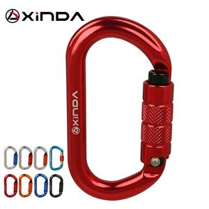 Carabiners XINDA O-type lock buckle Automatic Safety Master Carabiner Multicolor 5500lbs Crossing hook Climbing Rock Mountaineer Equipment 230921