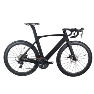 Carbon Fiber 22 Speed Flat Mount Disc Road complete Bike TT-X34 with Ultegra R8000 Groupset All inner Cable