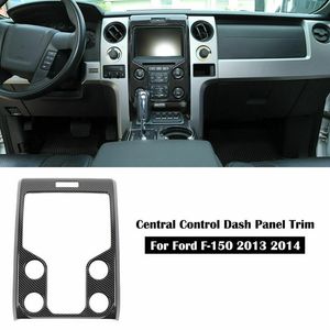 Ajuste del panel de control del centro multimedia negro de fibra de carbono para Ford F150 Raptor 2009-2014 ABS202b