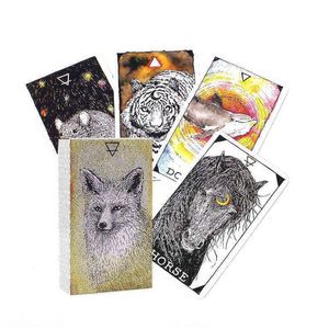 Juegos de cartas Cartas de tarot más vendidas para juegos de mesa de oráculo de animales Juego de fiesta Juego de entrega Juguetes Regalos Rompecabezas Juegos Dhgwt
