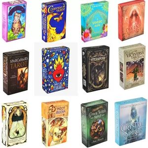 Jeux de cartes Jouets pour enfants 19 styles Tarots Witch Rider Smith Waite Shadowscapes Wild Tarot Deck Cartes de jeu de société avec boîte colorée Version anglaise dans