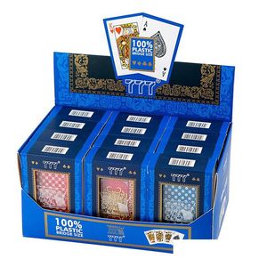 Jeux De Cartes Pvc Cartes De Poker Étanche Texas Holdem Jouer Black Jack Plateau De Jeu En Plastique Cadeau Créatif Drop Delivery Jouets Cadeaux Puzzl Dhhc2