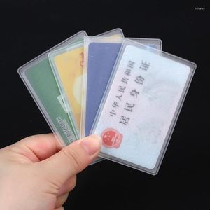 Titulaires de cartes 1/5/10pcs PVC Transparent Titulaire Bus Business Case Bank Credit ID Couverture Identification Conteneur