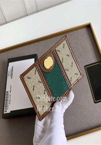 Titulares de tarjetas Diseñadores de monedas de monedas de monedas de monedas billetera de billetera Francia Mujeres Menores de cuero casual Mezzanine Bag Tarjetas de identificación de bolsa con Box9689833