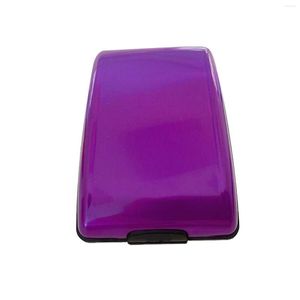 Titulaires de cartes ID Case en alliage d'aluminium antivol pratique hommes femmes portefeuille support universel coque dure protection bouclée