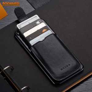 Porte-cartes PU cuir portefeuille sac adhésif support étui pochette autocollant pour téléphone portable JUL29