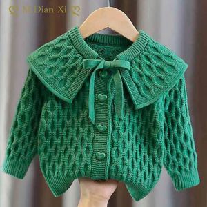 Cardigan Baby Sweater for Girls In Spring Autumn Childrens Online Celebrity Coat Knitted Kids Clothes 231013