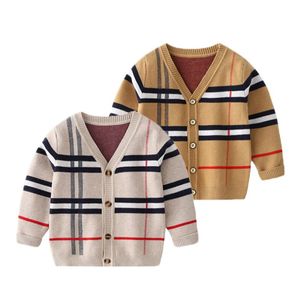 Cardigan Children Clothes Winter Warm Top 2-8Y Boy Long Sleeve Sweater Knitted Gentleman Kids Spring Autumn Cardigan Baby Sweater 230925