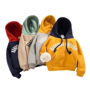 Cardigan Winter Boys Hoodies Handsome Keep Warm Hooded Casual Kids Sweater Loose Fashion Autumn Boys Sweatshirt 1-5 Years Old Kids Jacket 230821