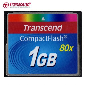Cartes 3pcs / lots transcender les cartes mémoire CF de haute qualité SLC 1 Go 512 Mo de capacité réelle carte CF 80x Machine Flash compacte en gros