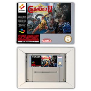 Cartes Game d'action pour Super Castlevania IV 4 CARTRIDE DE JEU avec boîte pour Eur Pal 16 bits SNES Console