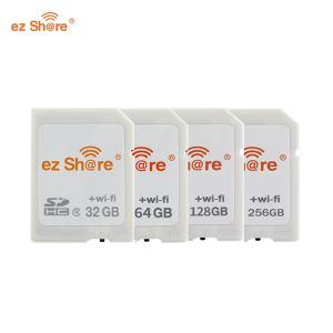 Cartes EZ Partager la carte SD WiFi SD d'origine 16 Go 32 Go 64 Go Wiless WiFi partager la carte mémoire Classe 10 pour la carte de visite de la caméra blanc