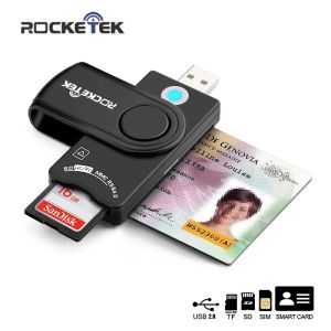 Cartes pour Windows OS USB Card Reader, Smart Card Reader pour SD Micro SD, carte à puce SIM Memory Card pour lecteur CAC / National ID / ATM Card