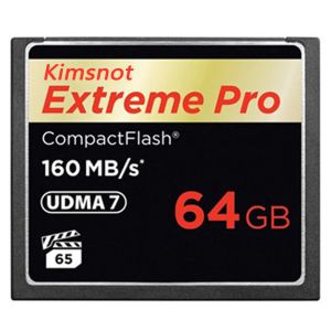 Cartes Kimsnot Extreme Pro Memory Carte compacte Card Flash Carte Flash 32 Go 64 Go 128 Go 256 Go CF Carte compacteflash haute vitesse 160 Mo / s 1067x UDMA 7