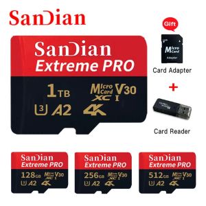 Cartes Mini Carte mémoire haute vitesse 512 Go Carte SD Flash SD 1 To Classe 10 Microcard 128 Go TF Carte pour téléphone Tablet Caméra Livraison gratuite