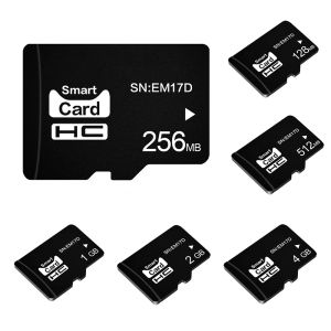 Cartes Mini Memory Carte SD Classe 6 Card Flash Mémoire microSD MicroSD TF / SD Cartes 128 Mo 256 Mo 512 Mo 1 Go 4 Go pour l'adaptateur de smartphone