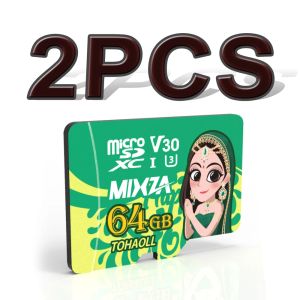 Cartes mixza goddess carte mémoire 256 Go 128 Go 64 Go U3 80 Mo / s 32 Go de carte SD Classe10 UHS1 Flash Card Storage Memory TF / SD CARTES