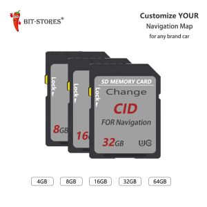 Cartes Carte Mémoire OEM / ODM 32 Go Carte mémoire 128 Go 8 Go 16 Go de vitesse haute vitesse CID Navigation GPS Carte SD Carte SD Mémoire CID personnalisée SD