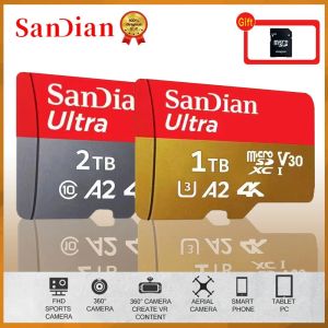 Cartes Card d'origine San Dian SD Carte 1TB 2TB Micro TF Mini Mini SD Card Flash Carte Flash pour Camera Computer Drone Mini Card Memory