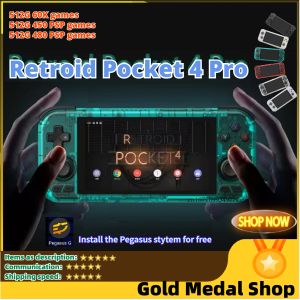 Cartes Retroid Pocket 4 Pro Handheld Game Console 4,7 pouces écran tactile RAM 4 Go / 8 Go Bluetooth 5.2 5000mAh Games Hobbies Gift PSP PS2