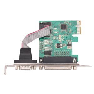 Cartes RS232 RS232 Port série COM COM DB25 IMPRIMANTE PORT PORT LPT LPT TO PCIE PCI Express Card Adapter Converter WCH382L Chip