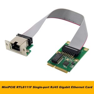 Cartes RTL8111F MINI PCIE GIGABIT Network Carte Singleport Ethernet LAN Card REALTEK 8111F CARDE CONTRÔLE INDUSTRIEL