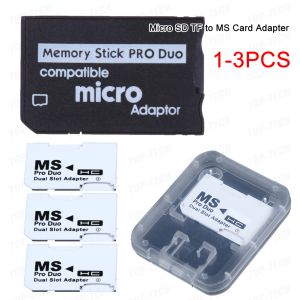 Cartes tf to ms carte mémoire adaptateur stick stick plug and play playmor stick pro duo adaptateur adaptateur single / double slot 13pcs