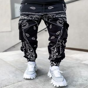 Pantalon Cargo Noir Designer Multi Pocket MenTrousers Pantalon de survêtement réfléchissant Streetwear Hip Hop Casual Joggers Harajuku Hommes Pantalons de survêtement