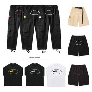 cargo shorts pants men pantalon Demon Island Designer Pantalon Street wear Hip Hop Pantalon imprimé Militaire Rétro Multi poches Droit Lâche Couple Pantalon