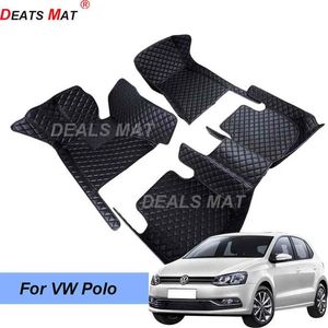 Carpets 100% Fit Auto Car Mats With Pockets Floor Carpet Rugs For vw Polo 2006 2007 2008 2009 2010 2011 2012 2013 2014 2015 2016 2017 H220