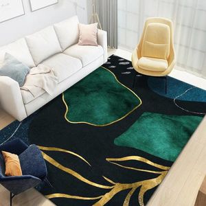 Alfombras 120x180 cm Jacquard Cristal verde Velvet alfombra alfombra mecánica alfombrilla de lavado de agua Alfombra de secado rápido sala de estar sala de estar