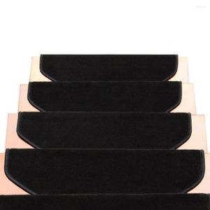 Alfombras 3 unids / 5 unids buenas escaleras estera protector de escalera alfombra resistente a los arañazos antideslizante interior familia bullnose alfombra