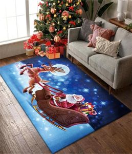 Tapis tapis salon tapis tapis extérieur décorations de noël pour la maison joyeux père noël ornement année cadeauxCarpets1624445