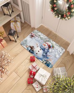 Carpets Christmas Snowflake Snowman Holly Fir Tree Tree Treed Decoration Tapis NAVIDAD ORNAMENT ANNÉES CADEAUX DE DÉCOR DE DÉCOR