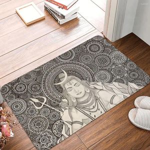 Tapis Cool hindou inde dieu indien dieux seigneur Shiva tapis antidérapant paillasson chambre cuisine tapis bienvenue tapis de sol
