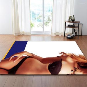 Tapis créatifs sexy femmes imprimer tapis pour salon chambre anti-dérapant grand tapis doux moderne mode tapis de sol grand décor à la maison