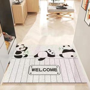 Tapis mignon dessin animé panda motif rectangle paillomat tapis home entrée huis clos glisp work for scelor salle de bain cuisine salon room