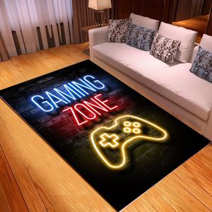 Carpets Game Console Symbols Cards Rug Teen Kawaii Living Room Bedroom Anime Carpet Children's Aesthetic Decor Furry Mat 230812