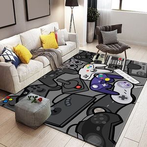 Tapis Gamer Controller Area Rugs Tapis de sol antidérapant Paillassons Home Runner Tapis Tapis pour chambre Intérieur Extérieur Enfants Tapis de jeu Alfombra 230601