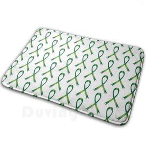 Tapis vert sensibilisation ruban tapis tapis tapis anti-dérapant tapis de sol chambre Cancer dépression Lyme coeliaque bipolaire