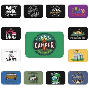 Tapis Happy Camper sans plaintes, porte de sol, salle de bain, cuisine, antidérapant, intérieur, aventure, Camping, paillasson de toilette, tapis d'entrée