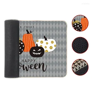 Carpets Household Water-Absorbent Foot Mats Halloween Pumpkin décoratif Carpet effrayant non glissement