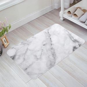 Alfombras Pintura de tinta Mármol Negro Blanco Piso Paredes Cocina Felpudo Dormitorio Baño Alfombra Casa Puerta Mat Área Alfombras Decoración del hogar