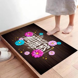 Carpets International Mother's Day Mat Entrance Wood Rose Holiday Holiday Decorative Wholesale