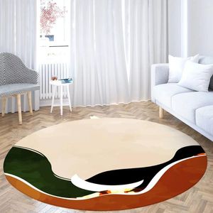 Alfombras Moderna alfombra redonda Cocina suave Anti slip piso Mat de baño Decoración de la sala de estar del baño grandes alfombras de área impresa